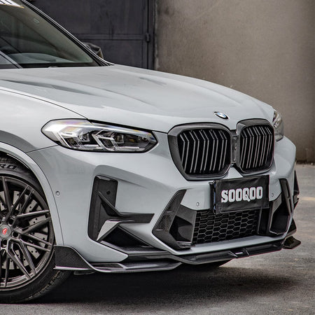 SOOQOO Front Lip SOOQOO V1 BMW X3M F97 LCI Front Lip In Prepreg Carbon Fiber