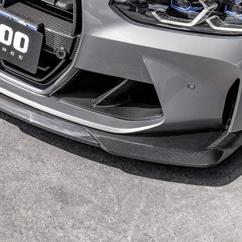 SOOQOO Front Lip SOOQOO V2 BMW G8x M3 M4 Front Lip In Prepreg Carbon Fiber