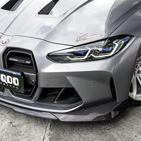 SOOQOO Front Lip SOOQOO V2 BMW G8x M3 M4 Front Lip In Prepreg Carbon Fiber