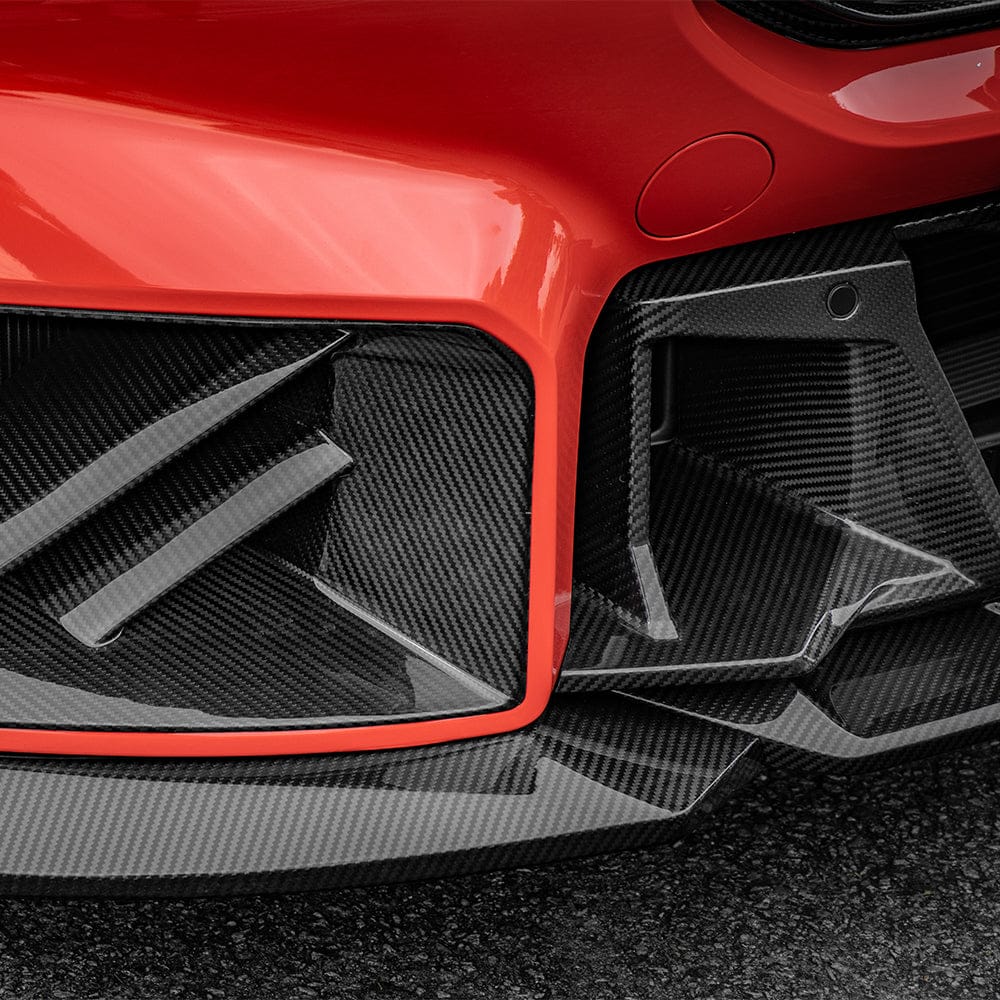 SOOQOO Front Lip SOOQOO V2 BMW M2 G87 Front Lip In Prepreg Carbon Fiber