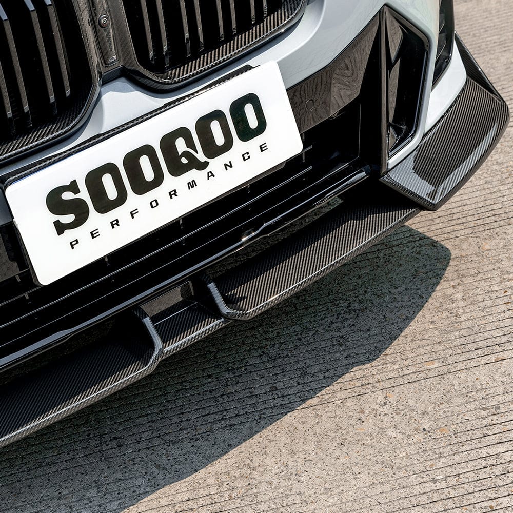 SOOQOO Front Lip SOOQOO V2 BMW X3 G01 X4 G02 LCI Front Lip In Prepreg Carbon Fiber