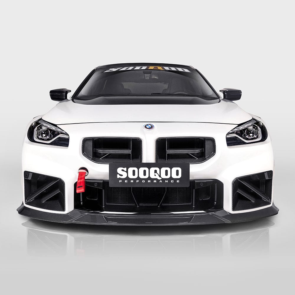 SOOQOO Front Lip SOOQOO V3 BMW M2 G87 Front Lip In Prepreg Carbon Fiber