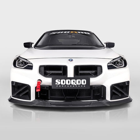 SOOQOO Front Lip SOOQOO V3 BMW M2 G87 Front Lip In Prepreg Carbon Fiber