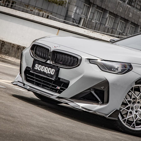 SOOQOO Front Splitter SOOQOO BMW 2 Series G42 Front Lip In Prepreg Carbon Fiber