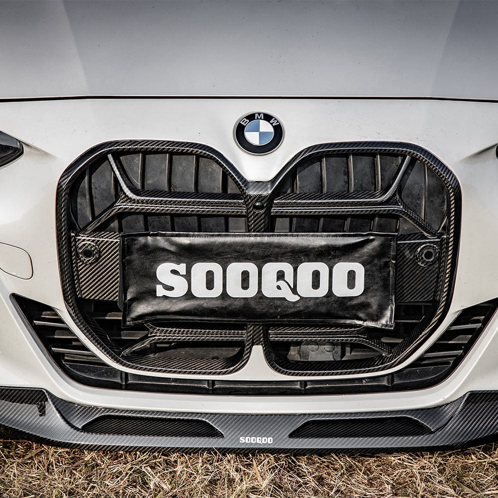 SOOQOO Front Splitter SOOQOO BMW 4 Series G22 Front Lip In Prepreg Carbon Fiber