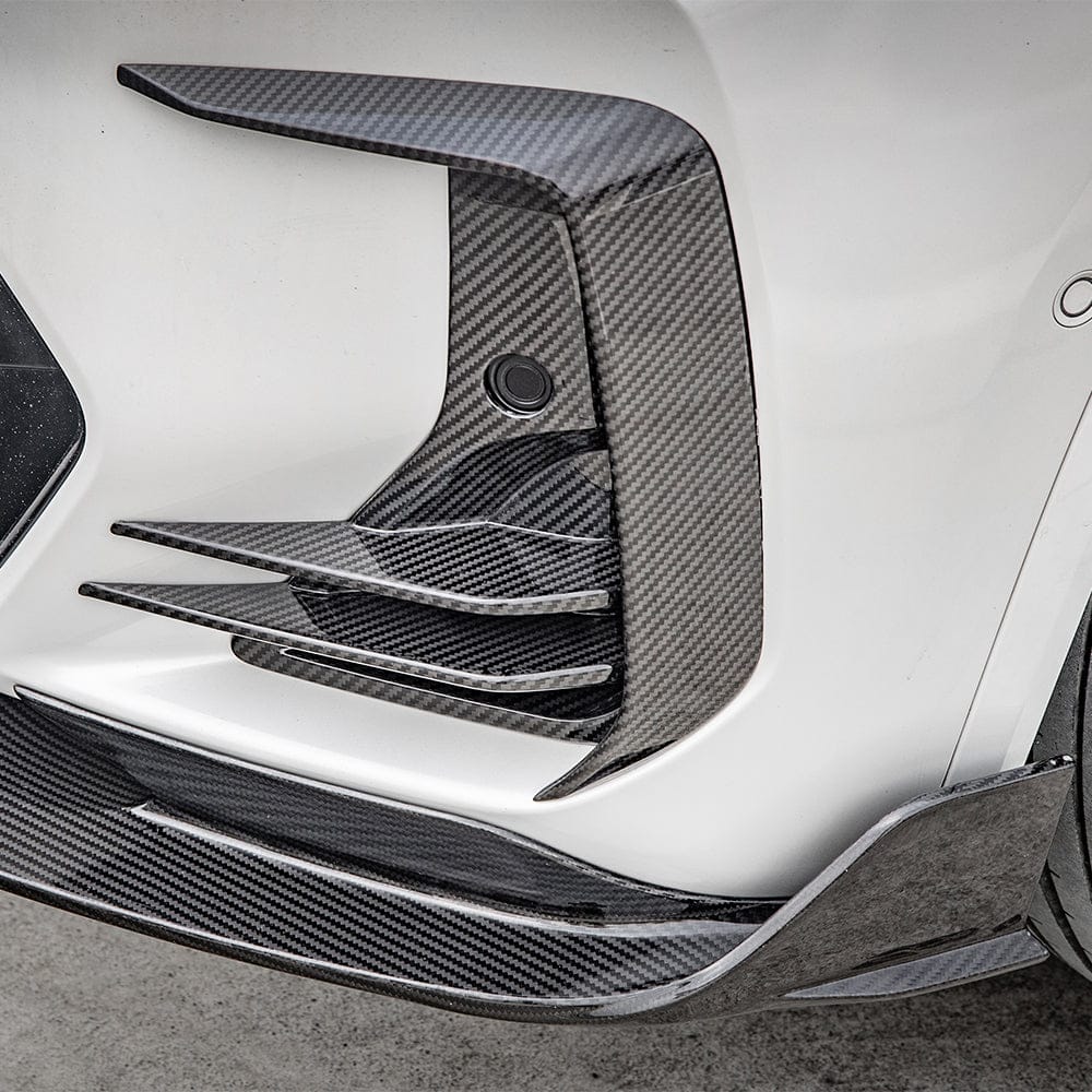 SOOQOO Front Splitter SOOQOO BMW iX3 G08 Front Lip In Prepreg Carbon Fiber