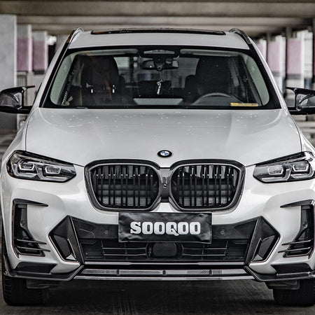 SOOQOO Front Splitter SOOQOO BMW iX3 G08 Front Lip In Prepreg Carbon Fiber