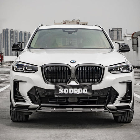 SOOQOO Front Splitter SOOQOO BMW iX3 G08 Front Lip In Prepreg Carbon Fiber