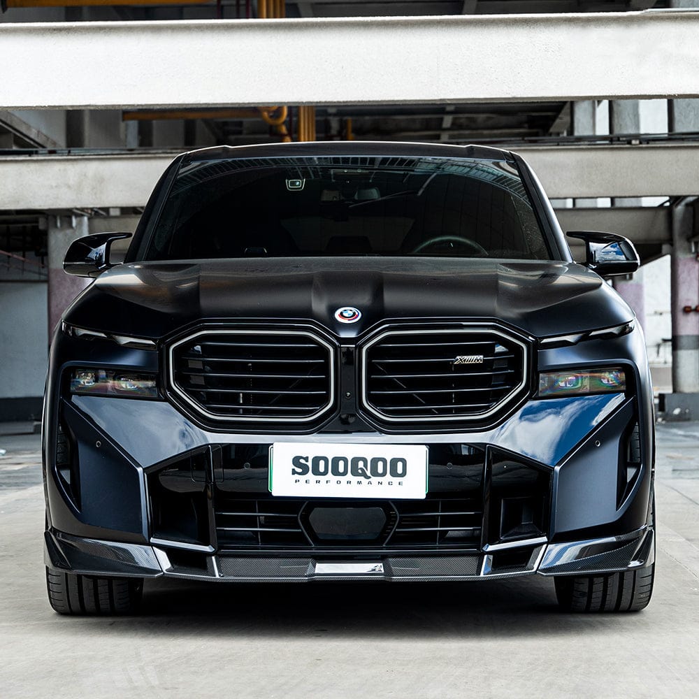 SOOQOO Front Splitter SOOQOO BMW XM G09 Front Lip In Prepreg Carbon Fiber