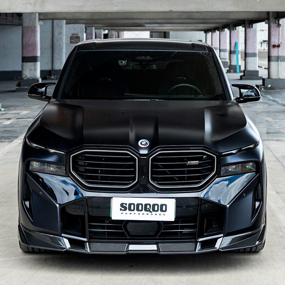 SOOQOO Front Splitter SOOQOO BMW XM G09 Front Lip In Prepreg Carbon Fiber