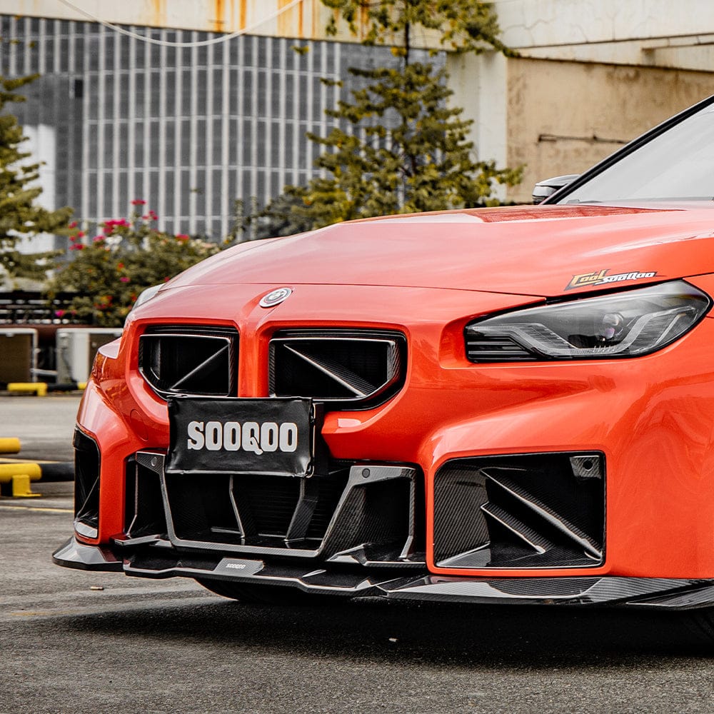 SOOQOO Grille SOOQOO V1 BMW M2 G87 Front Grille In Prepreg Carbon Fiber