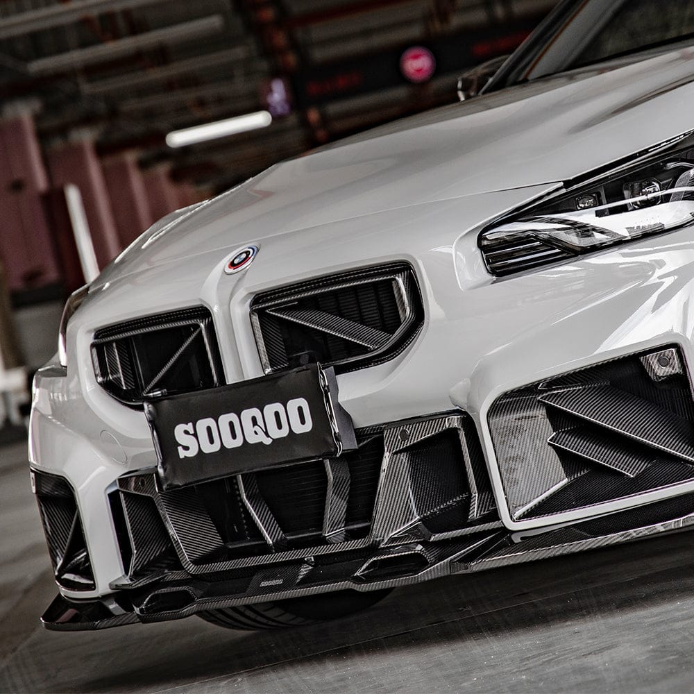 SOOQOO Grille SOOQOO V1 BMW M2 G87 Front Grille In Prepreg Carbon Fiber