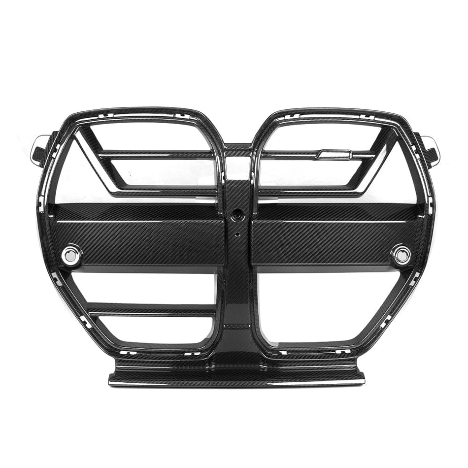 SOOQOO Grille SOOQOO V1 BMW M3 G80 M4 G82 Front Grille W/ACC In Prepreg Carbon Fiber