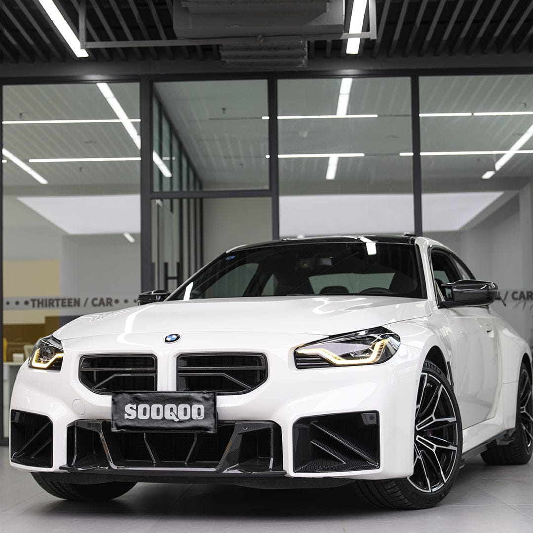 SOOQOO Grille SOOQOO V2 BMW M2 G87 Front Grille In Prepreg Carbon Fiber