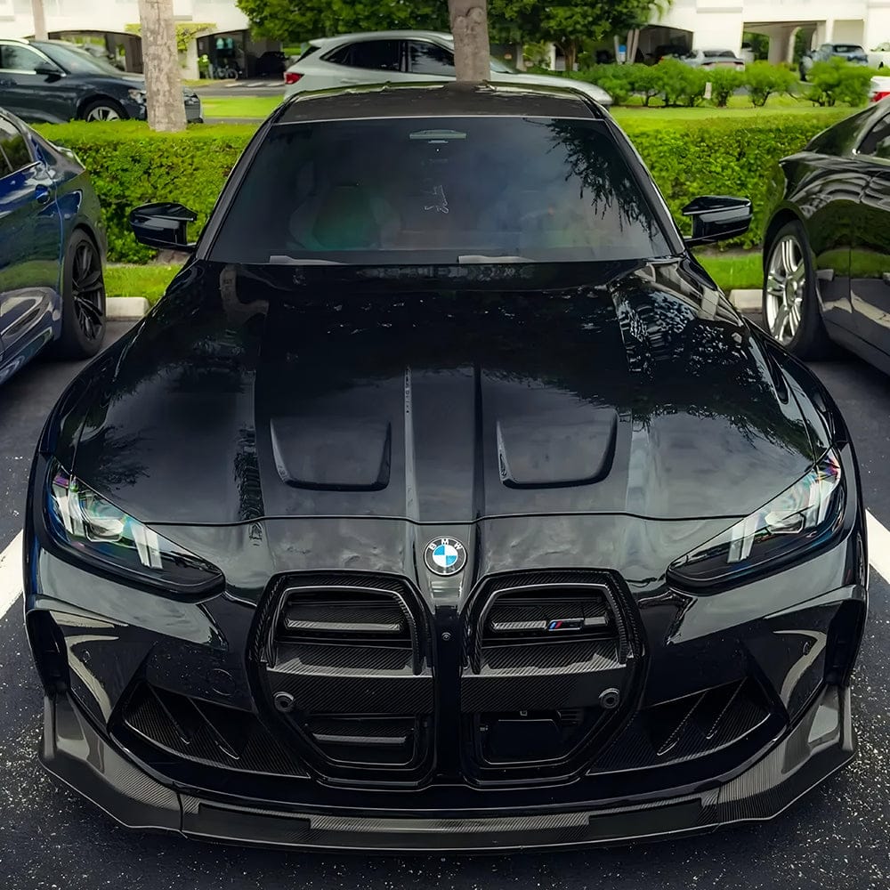 SOOQOO Grille SOOQOO V2 BMW M3 G80 M4 G82 Front Grille W/ACC In Prepreg Carbon Fiber