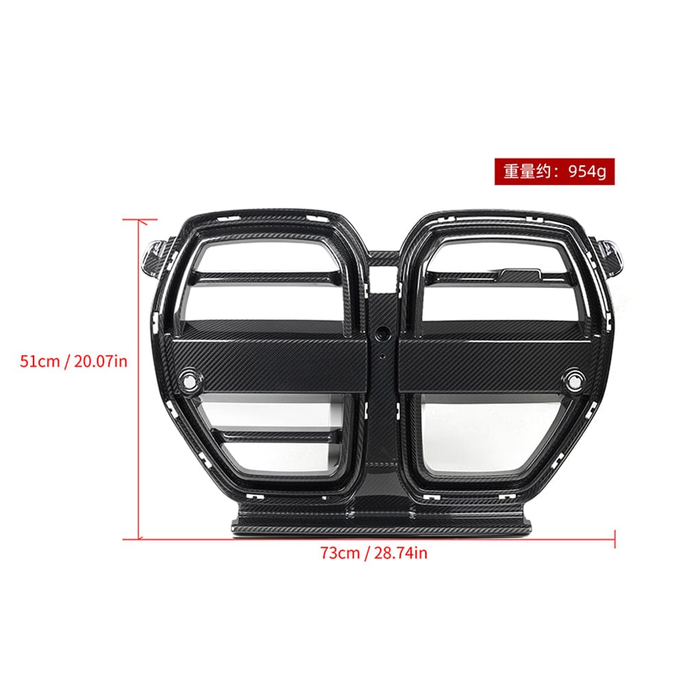 SOOQOO Grille SOOQOO V2 BMW M3 G80 M4 G82 Front Grille W/ACC In Prepreg Carbon Fiber