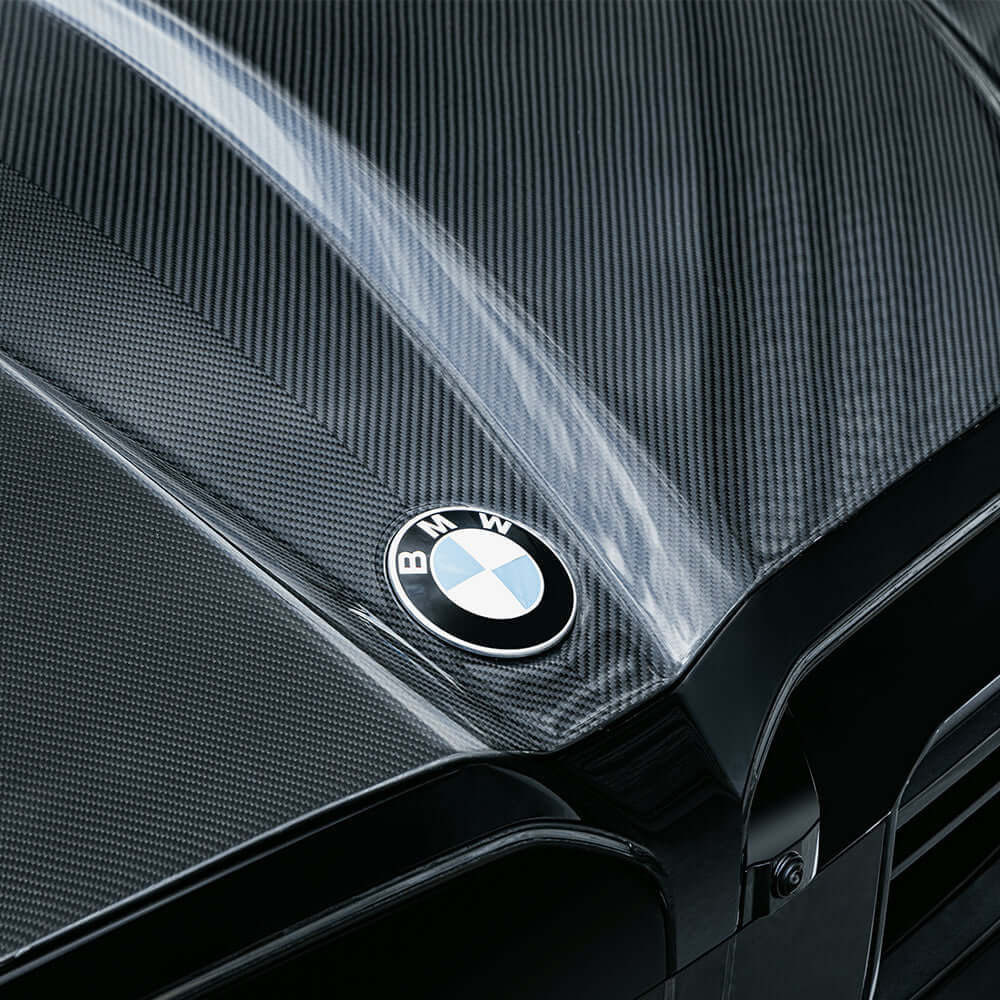 SOOQOO Hood SOOQOO BMW M5 G90 Vented Hood In Prepreg Carbon Fiber