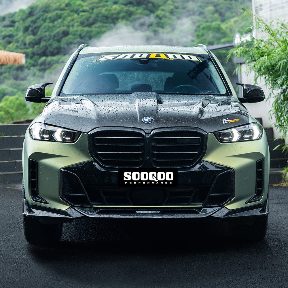 SOOQOO Hood SOOQOO BMW X5M F95 Vented Hood In Gloss Carbon