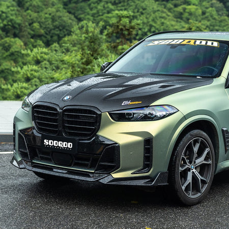 SOOQOO Hood SOOQOO BMW X5M F95 Vented Hood In Gloss Carbon