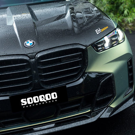 SOOQOO Hood SOOQOO BMW X5M F95 Vented Hood In Gloss Carbon