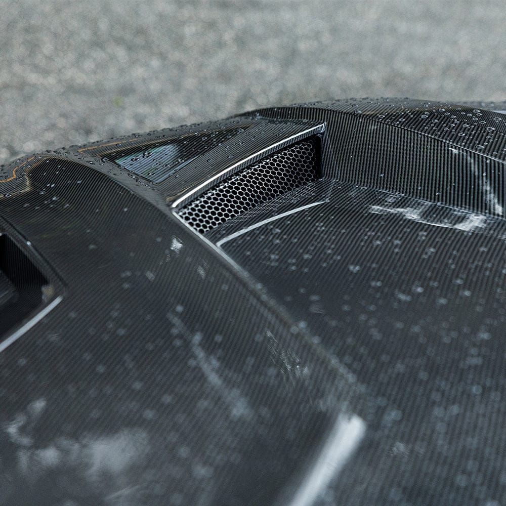 SOOQOO Hood SOOQOO BMW X5M F95 Vented Hood In Gloss Carbon