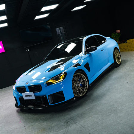 SOOQOO Hood SOOQOO V2 BMW M2 G87 Vented Hood In White Primer Finish
