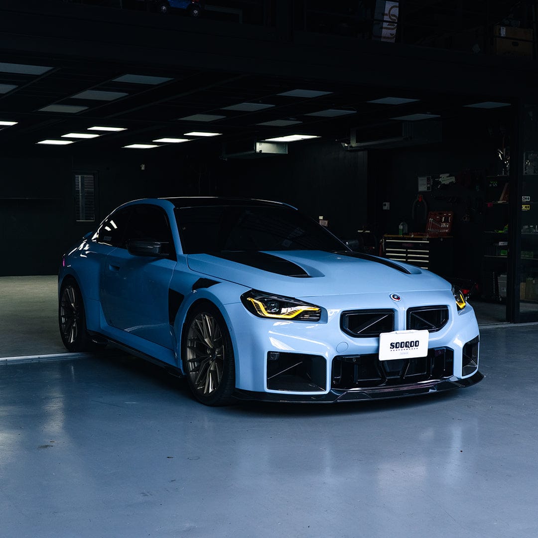 SOOQOO Hood SOOQOO V2 BMW M2 G87 Vented Hood In White Primer Finish