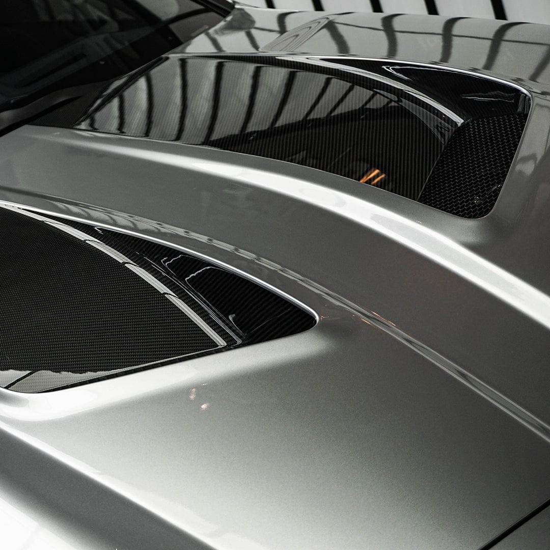 SOOQOO Hood SOOQOO V2 BMW M3 G80 M4 G82 Vented Hood in White Primer Finish