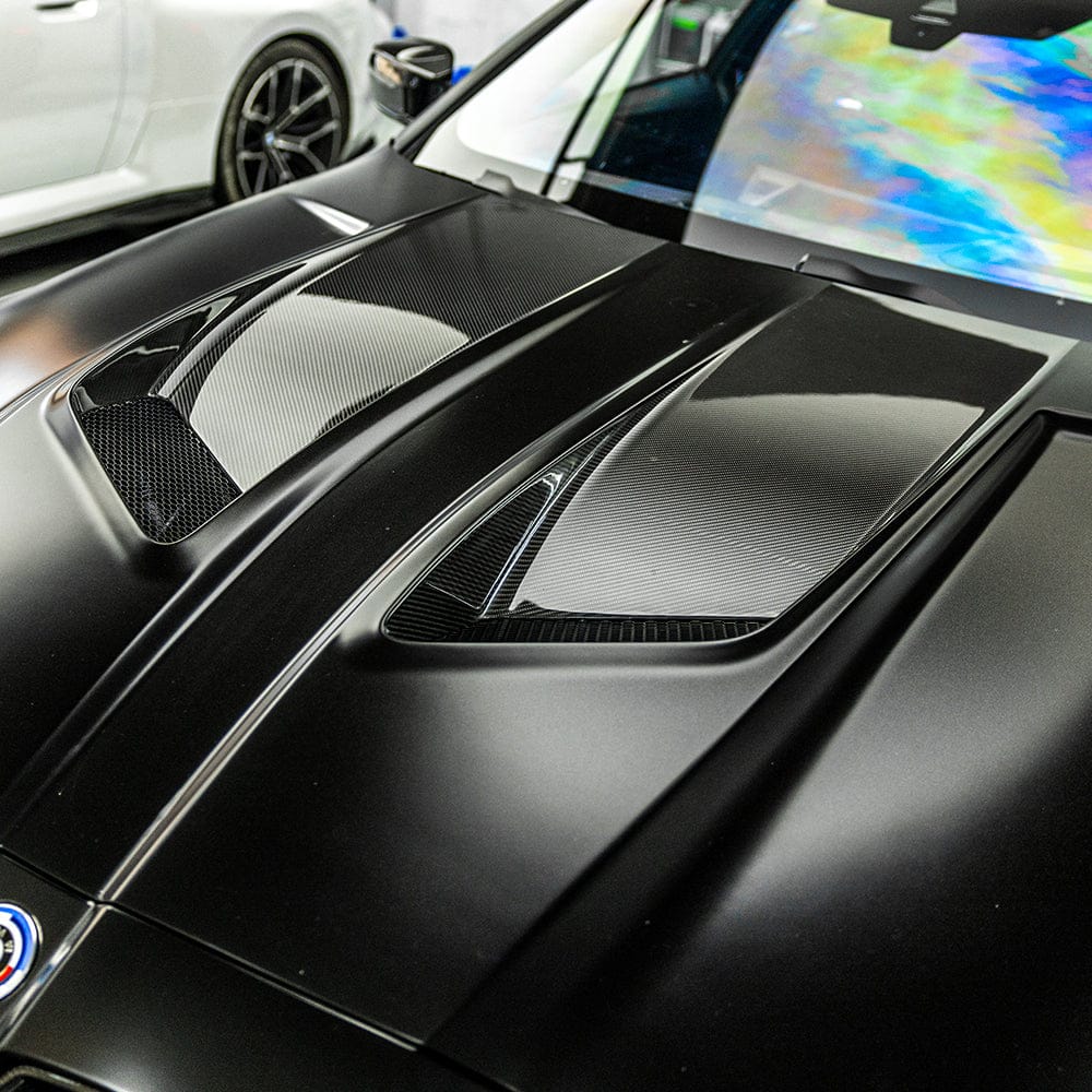 SOOQOO Hood SOOQOO V2 BMW M3 G80 M4 G82 Vented Hood in White Primer Finish