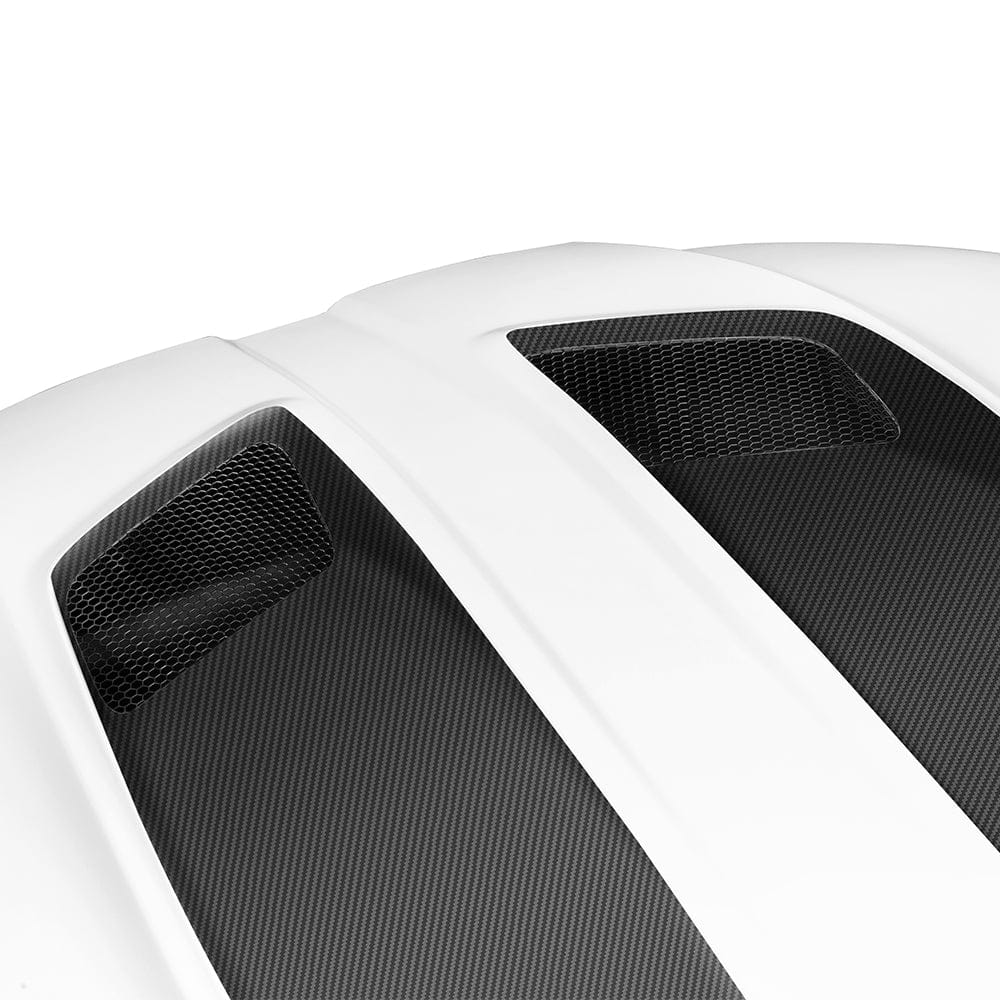 SOOQOO Hood SOOQOO V2 BMW M3 G80 M4 G82 Vented Hood in White Primer Finish