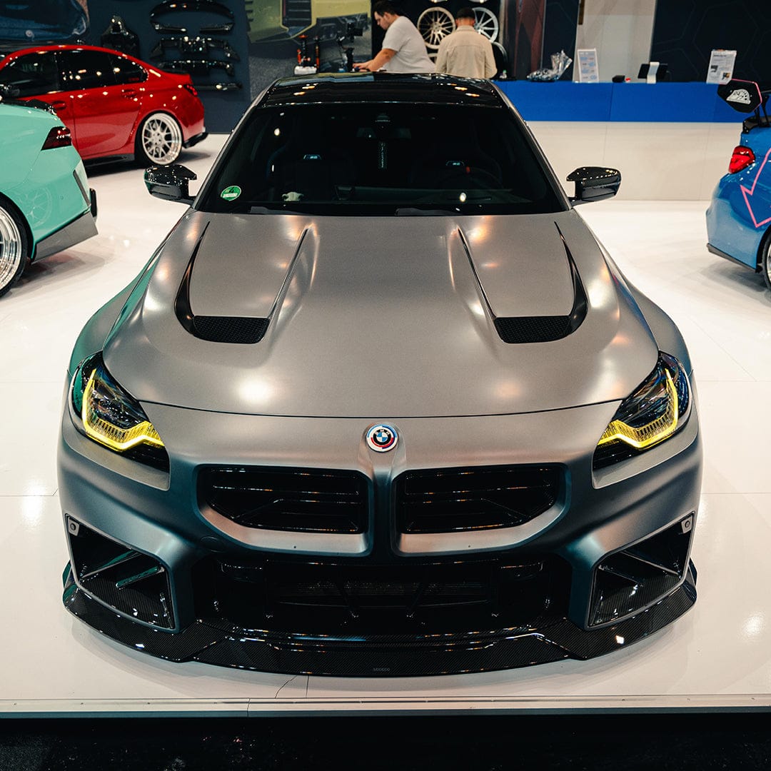 SOOQOO Hood SOOQOO V3 BMW M2 G87 Vented Hood In White Primer Finish