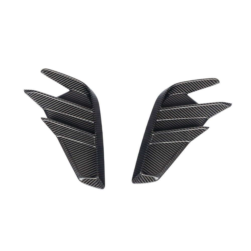 SOOQOO Misc. Exterior SOOQOO AUDI RS3 8Y Rear Bumper Inserts In Prepreg Carbon Fiber