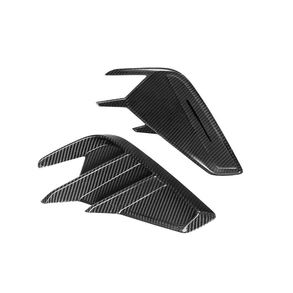 SOOQOO Misc. Exterior SOOQOO AUDI RS3 8Y Rear Bumper Inserts In Prepreg Carbon Fiber