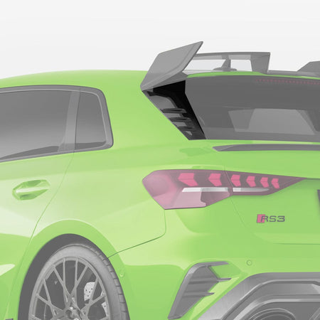 SOOQOO Misc. Exterior SOOQOO AUDI RS3 8Y Rear Window Fins In Prepreg Carbon Fiber