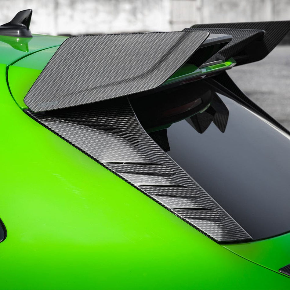 SOOQOO Misc. Exterior SOOQOO AUDI RS3 8Y Rear Window Fins In Prepreg Carbon Fiber