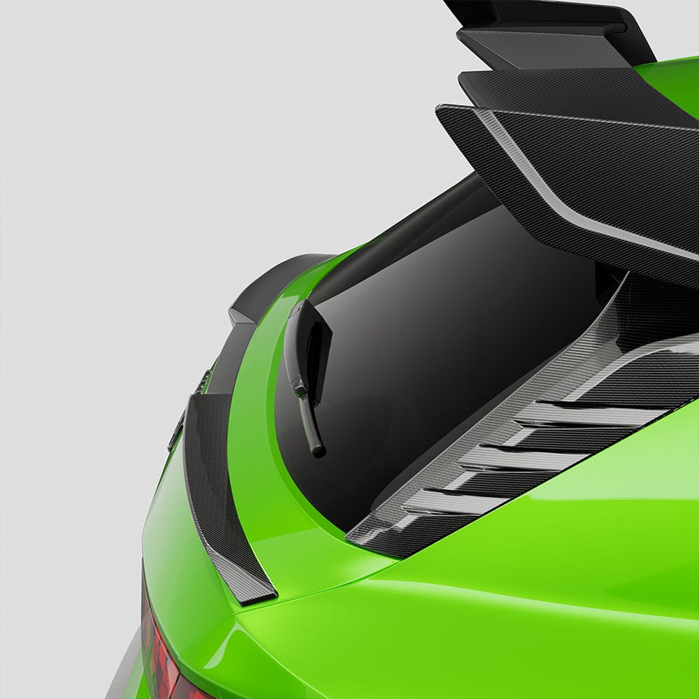 SOOQOO Misc. Exterior SOOQOO AUDI RS3 8Y Rear Window Fins In Prepreg Carbon Fiber