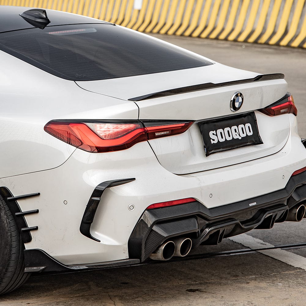 SOOQOO Misc. Exterior SOOQOO BMW 4 Series G22 Front Bumper Insert In Prepreg Carbon Fiber