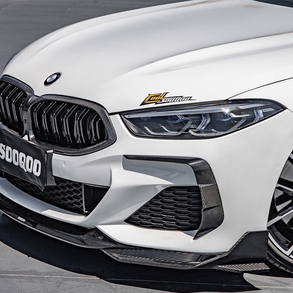 SOOQOO Misc. Exterior SOOQOO BMW 8 Series G14 Front Bumper Insert In Prepreg Carbon Fiber