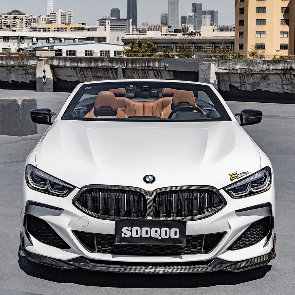 SOOQOO Misc. Exterior SOOQOO BMW 8 Series G14 Front Bumper Insert In Prepreg Carbon Fiber