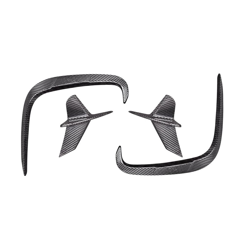 SOOQOO Misc. Exterior SOOQOO BMW 8 Series G14 Rear Bumper Insert In Prepreg Carbon Fiber