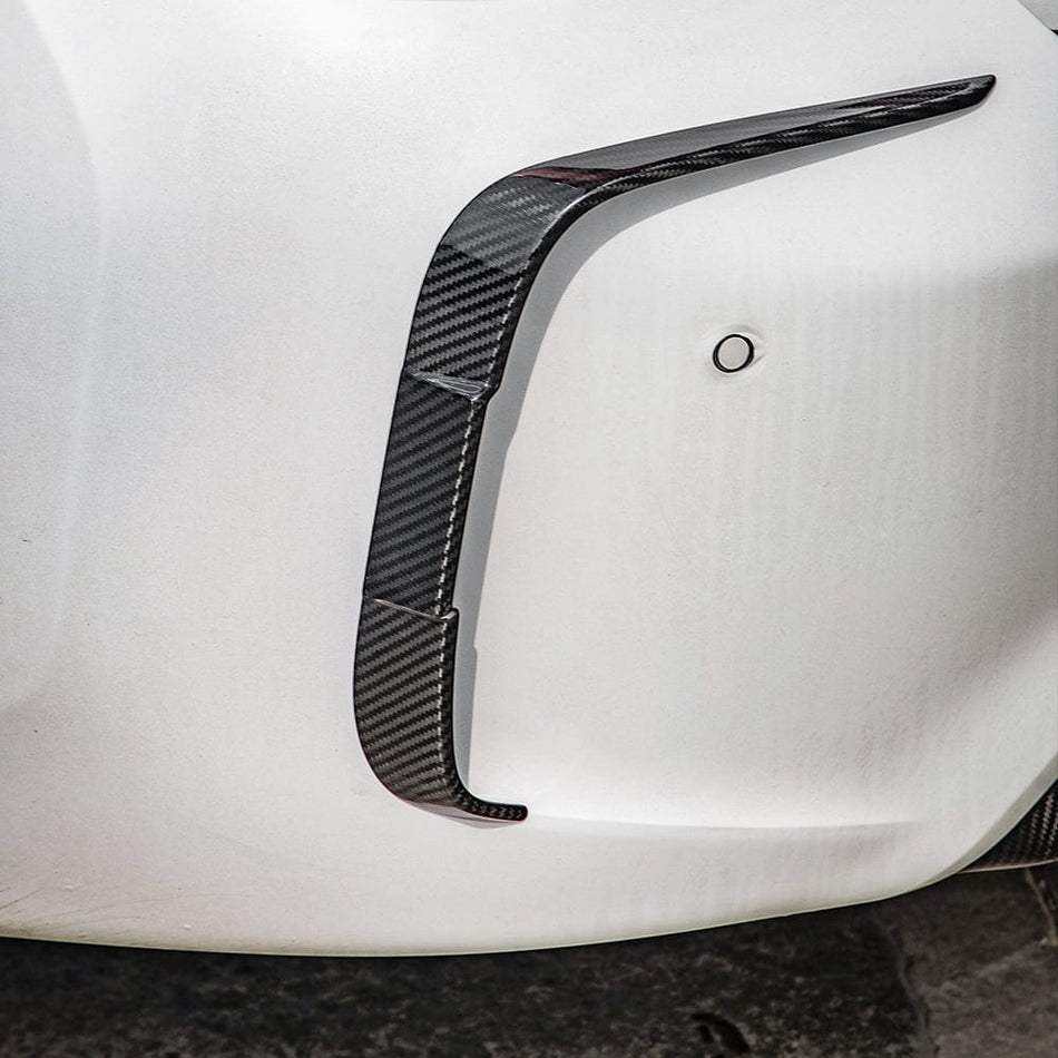 SOOQOO Misc. Exterior SOOQOO BMW M2 F87 Rear Bumper Inserts In Prepreg Carbon Fiber