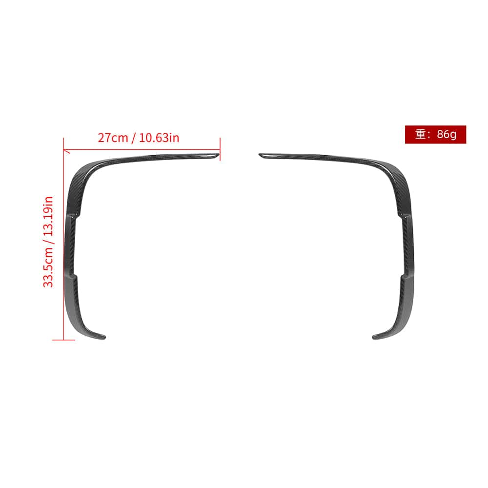SOOQOO Misc. Exterior SOOQOO BMW M2 F87 Rear Bumper Inserts In Prepreg Carbon Fiber