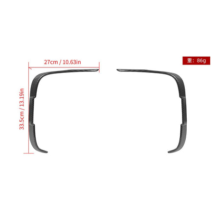 SOOQOO Misc. Exterior SOOQOO BMW M2 F87 Rear Bumper Inserts In Prepreg Carbon Fiber