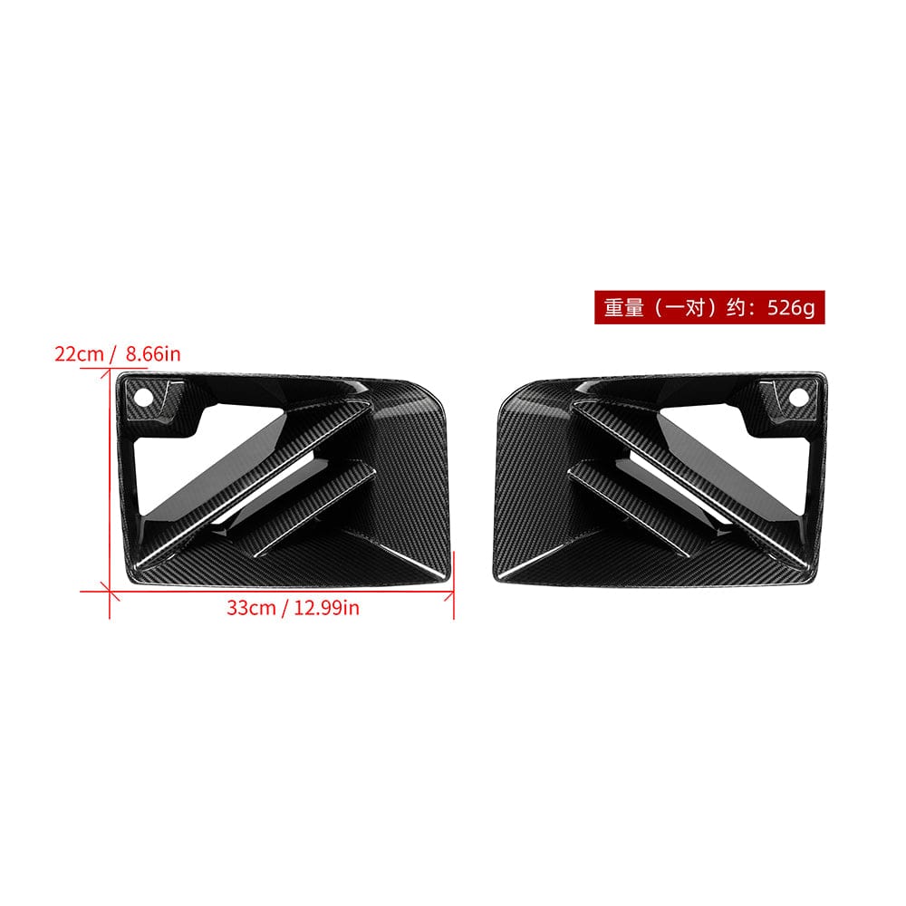 SOOQOO Misc. Exterior SOOQOO BMW M2 G87 Air Inlets In Prepreg Carbon Fiber