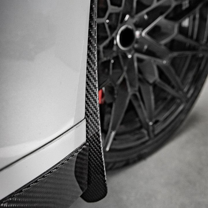 SOOQOO Misc. Exterior SOOQOO BMW M3 G80 Front Mud Flaps In Prepreg Carbon Fiber