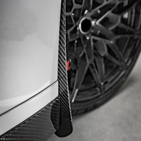 SOOQOO Misc. Exterior SOOQOO BMW M3 G80 Front Mud Flaps In Prepreg Carbon Fiber