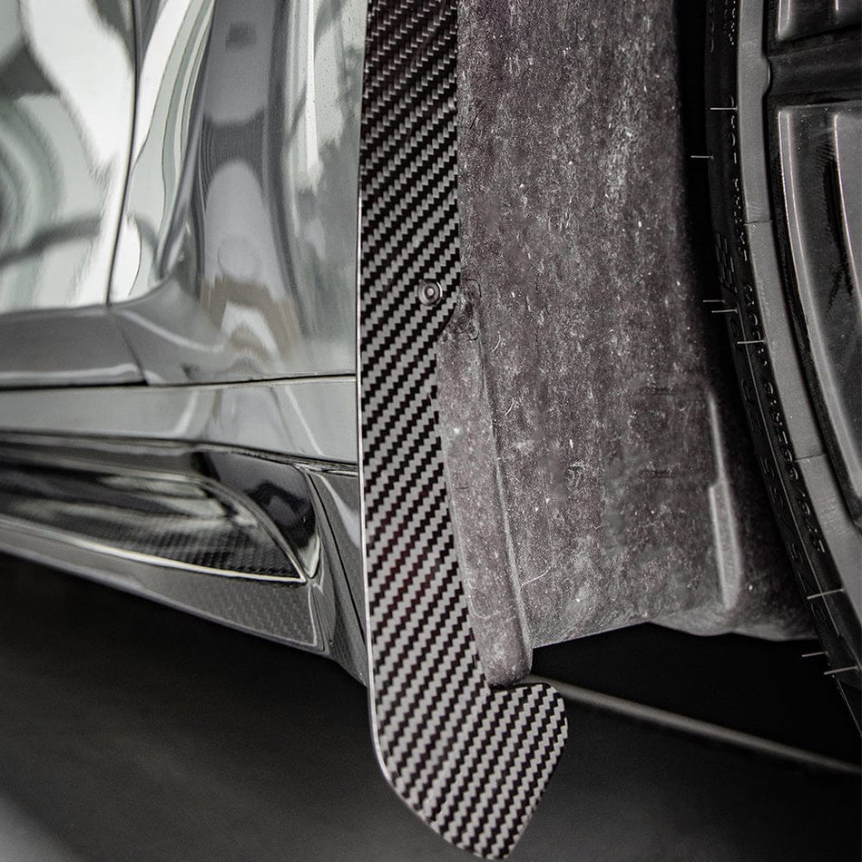 SOOQOO Misc. Exterior SOOQOO BMW M3 G80 Front Mud Flaps In Prepreg Carbon Fiber