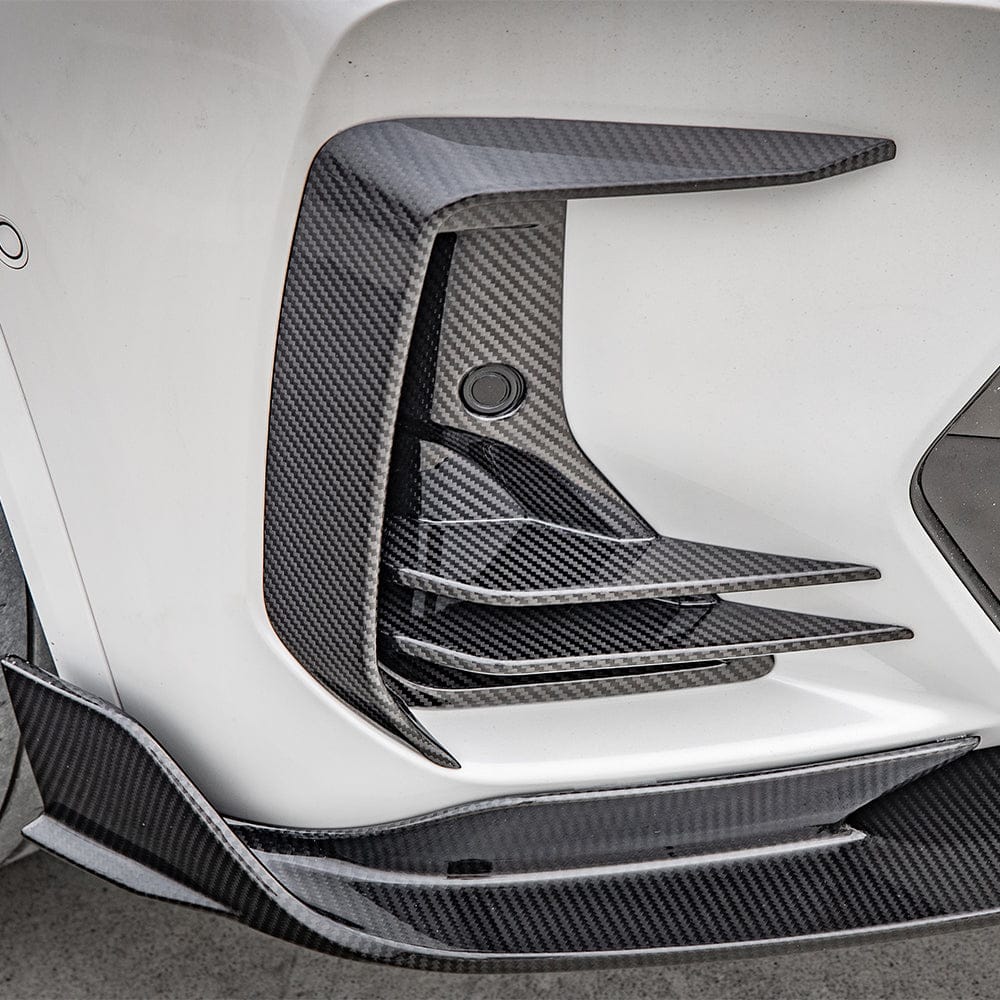 SOOQOO Misc. Exterior SOOQOO BMW X3 G01 LCI Front Vent Trims In Prepreg Carbon Fiber