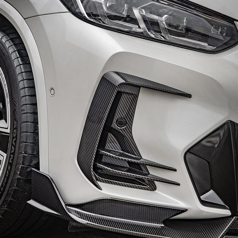 SOOQOO Misc. Exterior SOOQOO BMW X3 G01 LCI Front Vent Trims In Prepreg Carbon Fiber