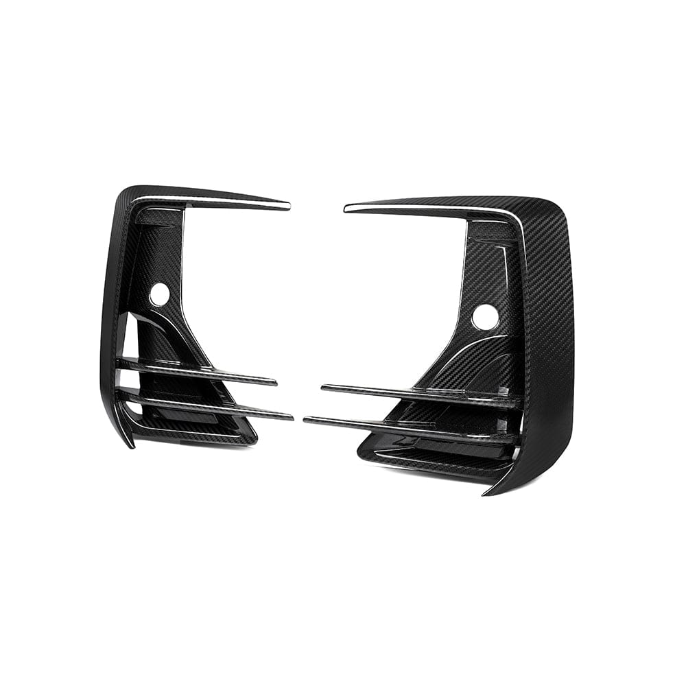 SOOQOO Misc. Exterior SOOQOO BMW X3 G01 LCI Front Vent Trims In Prepreg Carbon Fiber